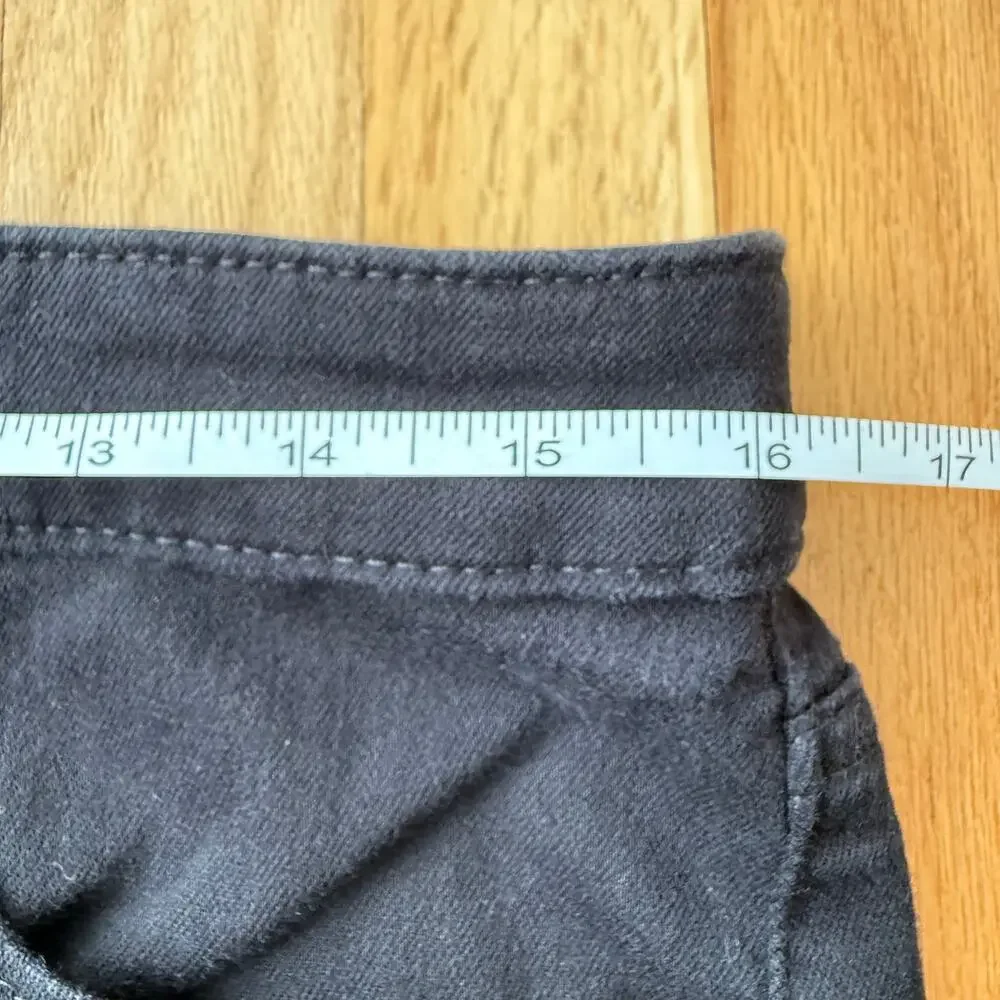 Chico’s Black So Slimming Girlfriend Flare Leg Denim Jean Sz 8P Classic Stretch